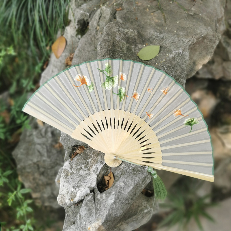 【卸売注文】蘇州刺繍扇子、刺繍扇子、古風女性扇子、中国扇子、工芸品ギフト扇子|undefined