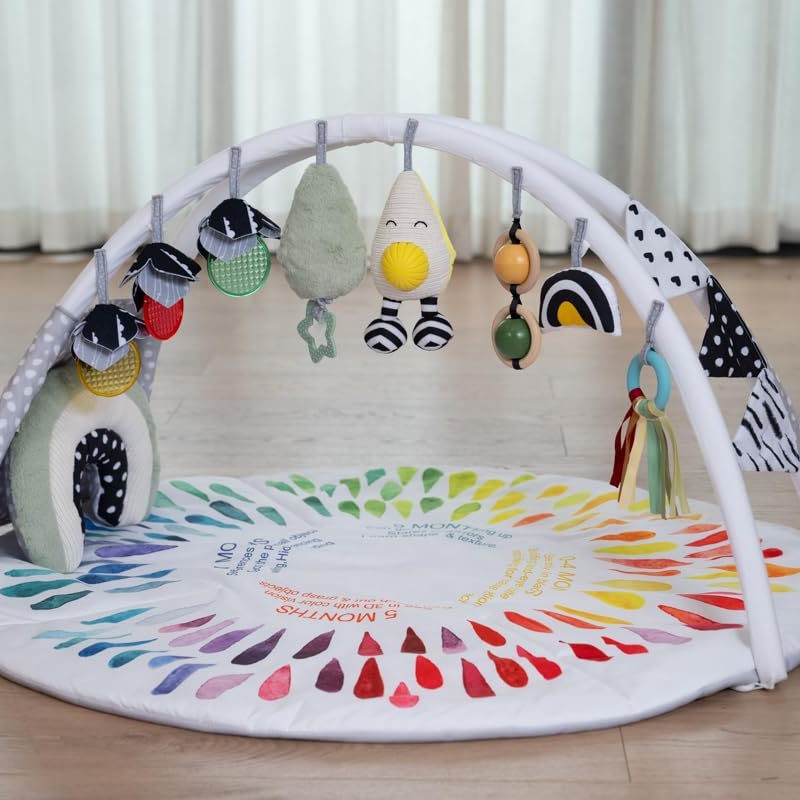 Factory Customized Baby Gym Play Mat Tummy Time Mat Activity Baby Play Mat with Removable Toys