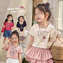 女孩短袖t恤夏季新款可爱儿童休闲小童夏装宝宝上衣卡通0017A006
