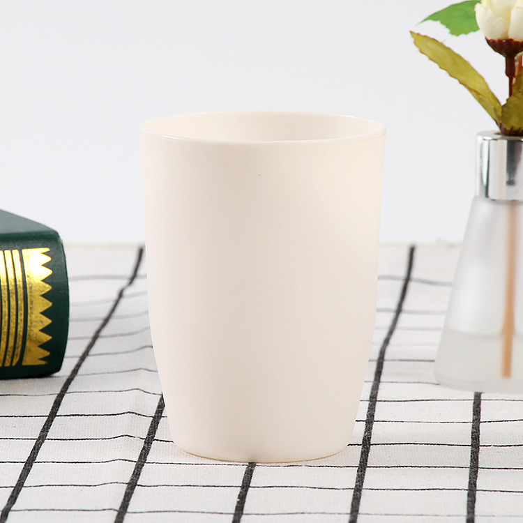 Hogar creativo simple enjuague bucal taza de plástico taza de cepillo de dientes impreso logo publicidad taza de viaje Hotel enjuague bucal taza