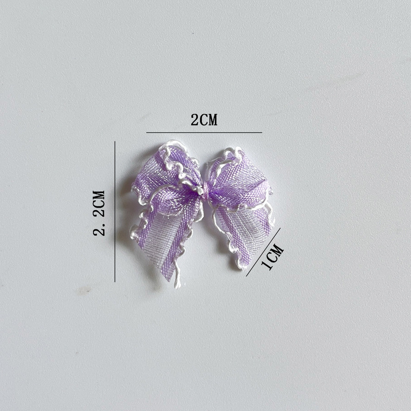 1CM高级勾边纱带绕线蝴蝶结DIY玩偶公仔公主裙配饰服装鞋帽包辅料|undefined