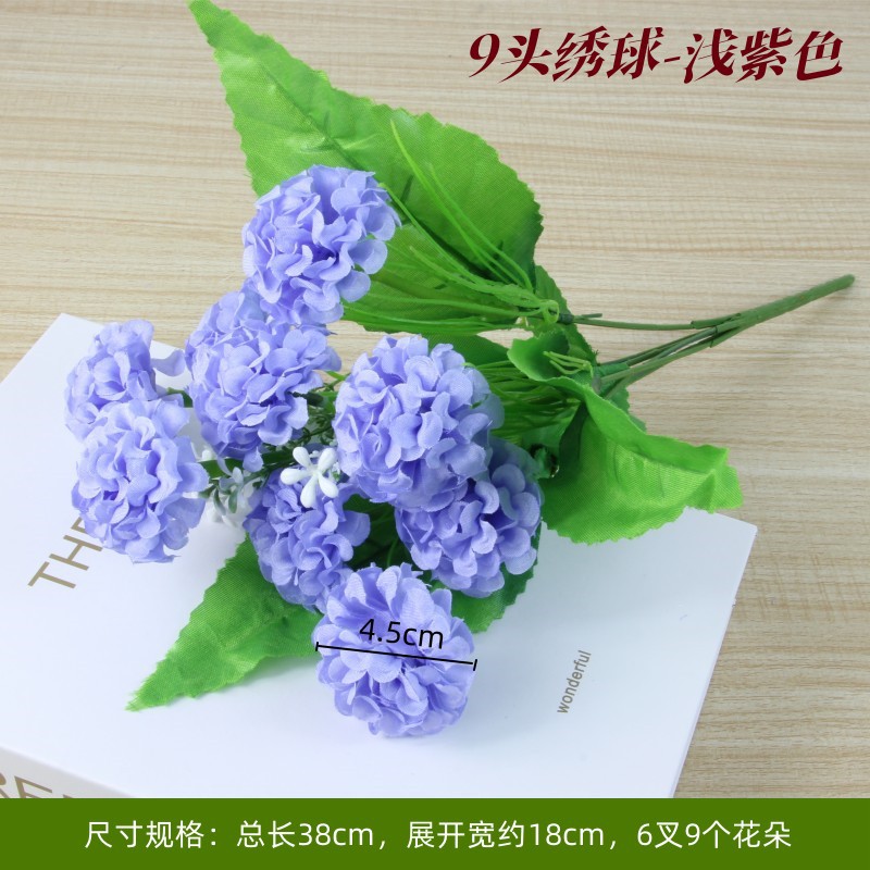 Light blue Hydrangea Light purple