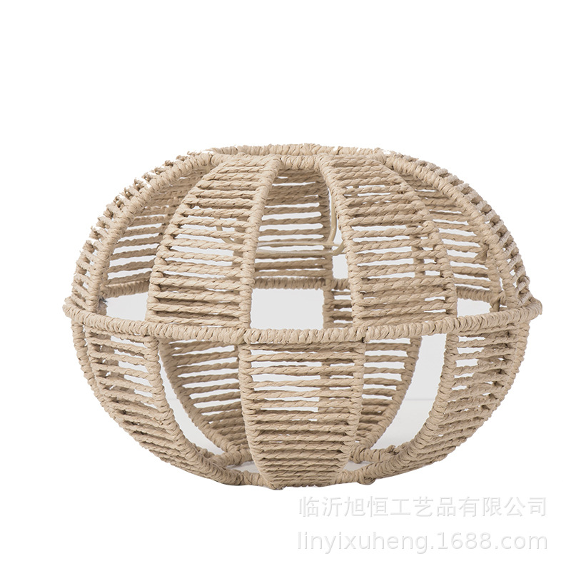 Pantalla de ratán de imitación candelabro de cuerda de papel Nuevo dormitorio chino B & B Restaurante Hot Pot Puesto de comida Iluminación tejida a mano