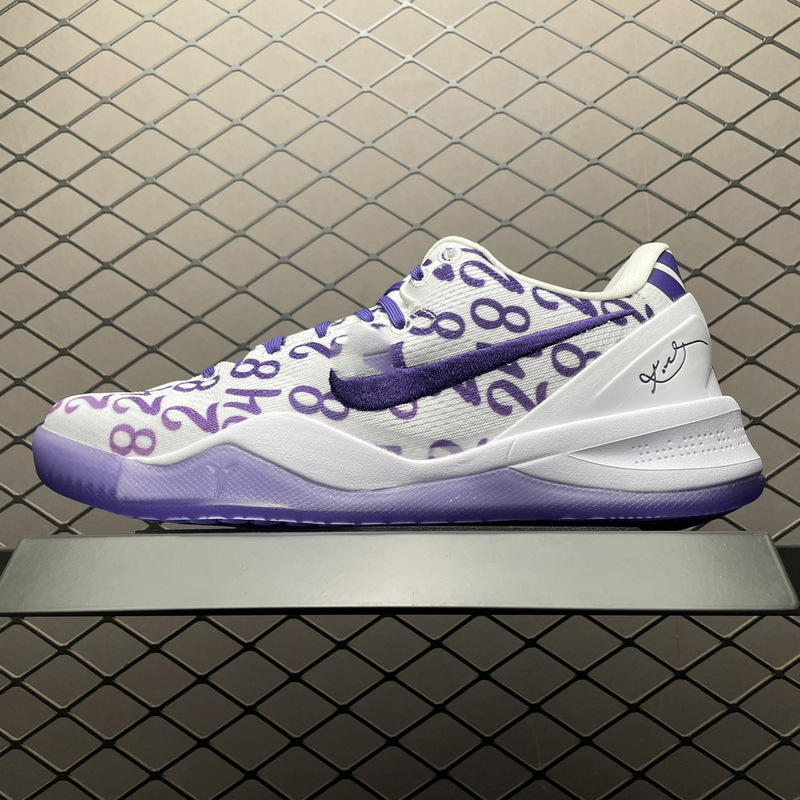 高品質 Kobe8 コービー 8 世代レプリカ実用スポーツバスケットボールシューズメンズレイカーズプラチナパープルチャイニーズレッドオールスター|undefined