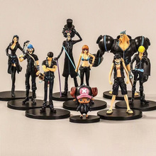 海贼王手办 剧场版92代黑衣9组 草帽团全套摆件路飞娜美动漫模型