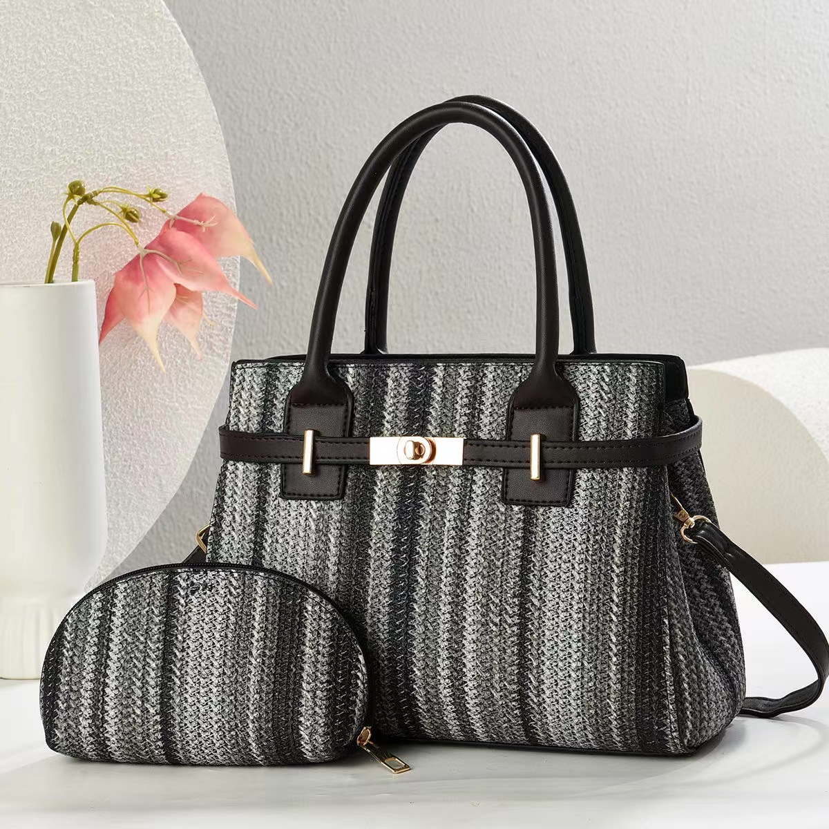 Bolso de mujer de comercio exterior 2025 nuevo bolso de mensajero de gran capacidad de estilo occidental