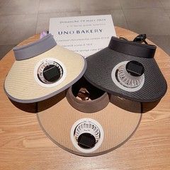 トラベルハット ファンハット カジュアル 折りたたみ 特大つば 空のトップ メーカー ドーパミン 抗UV 兼用 ソリッドカラー