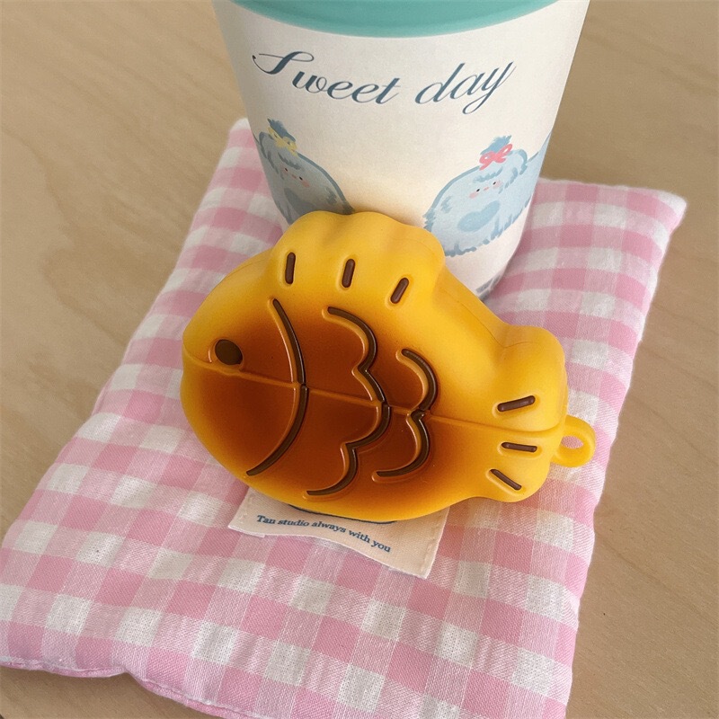 Cute Snapper AirpodsPro2 Earphone Case for Apple 2/3/4 Generation Wireless Bluetooth Silicone Protective Cover