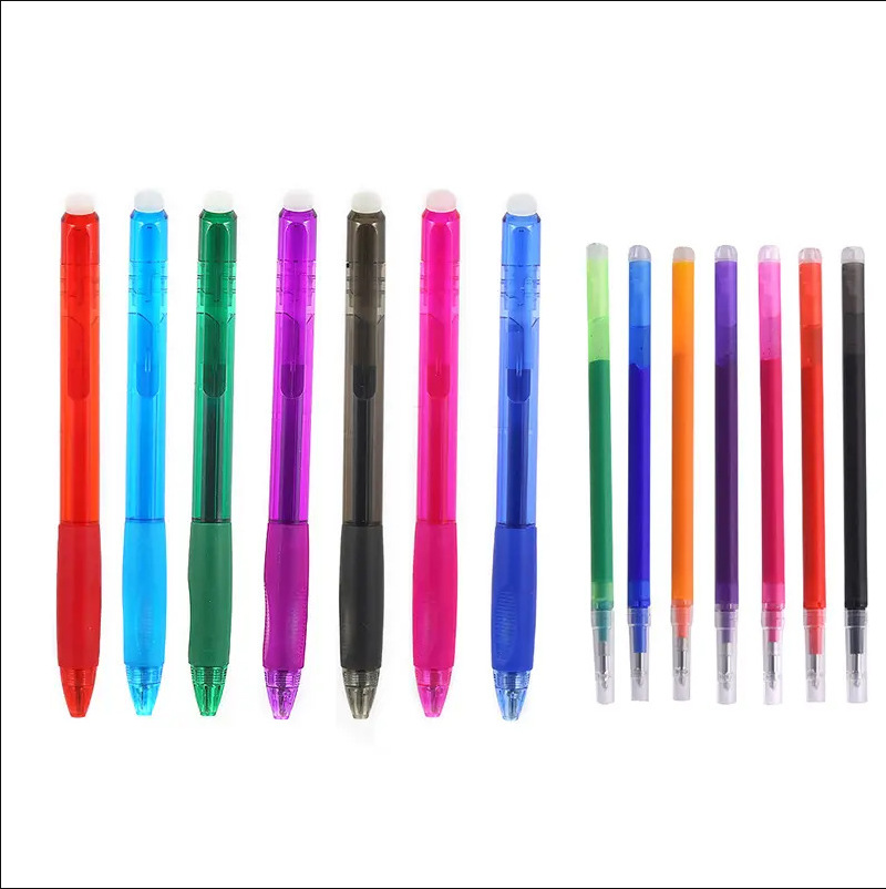 Repuesto de Tinta Gel Borrable 8 Colores de Plástico Punta de Bala