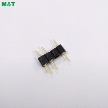 1x3P 排针 2.54(mm) 单排针 圆针 圆脚 镀金 2.54圆孔排针