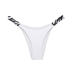 1051V ヨーロッパとアメリカの純綿 V 字型パンツハーフヒップ下着女性のための快適なワイドゴムバンドゼブラヒョウ柄サイドポケット女性のための