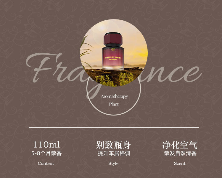 Car Advanced Perfume Car Glass Ornaments Household Fragrance Indoor Car Odor 2024 New Aromatherapy