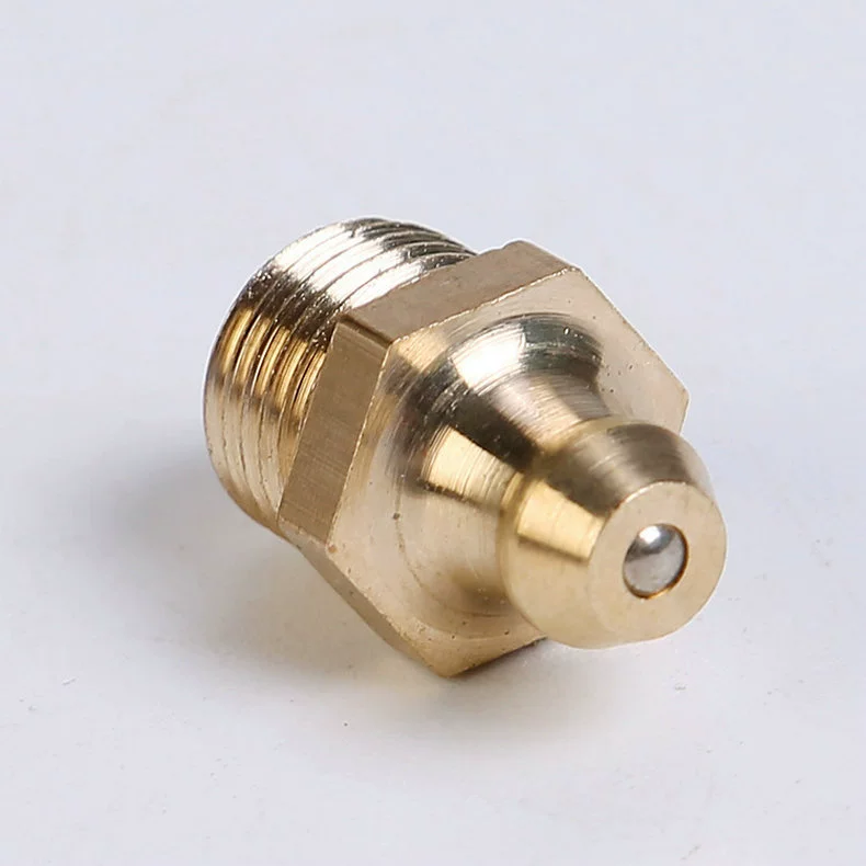 Manufacturer wholesale carbon steel straight oil mouth white zinc butter injection oil mouth direct -pass pressure cup nickel -plated nickel -plated iron oil mouth