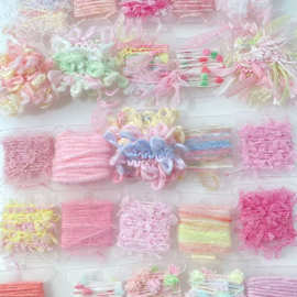 2025玫粉手混线小样藏族脏鞭发绳文玩头饰辅料DIY配件特色线