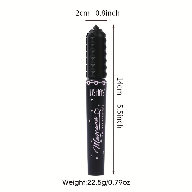 Mascara de belleza de punto caliente transfronterizo USHAS, maquillaje impermeable y sin manchas, peinado tridimensional, rizado grueso