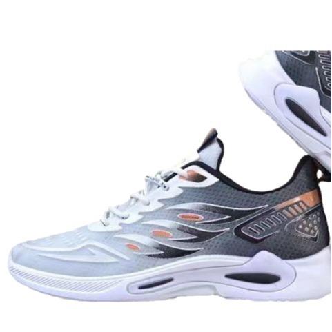 Calzado deportivo para hombre, tendencia de moda, zapatos a juego transpirables tejidos voladores, zapatos para correr simples para viajes al aire libre