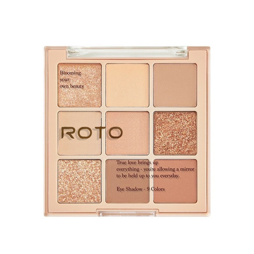 Makeup ROTO Explosive Snowflake Nine Color Eyeshadow Palette Daily Student Affordable Pearlescent Matte Earth Color Eyeshadow