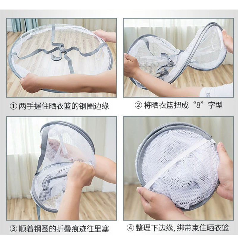 Woolen sweater for home use, laundry basket, drying rack, double-layer transformer