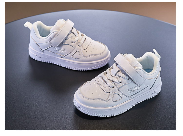 Children's Board Shoes Genuine Leather 2023 Spring and Autumn New Boys' Sports Shoes Casual Low Top Soft Sole Girls'_voghion.com