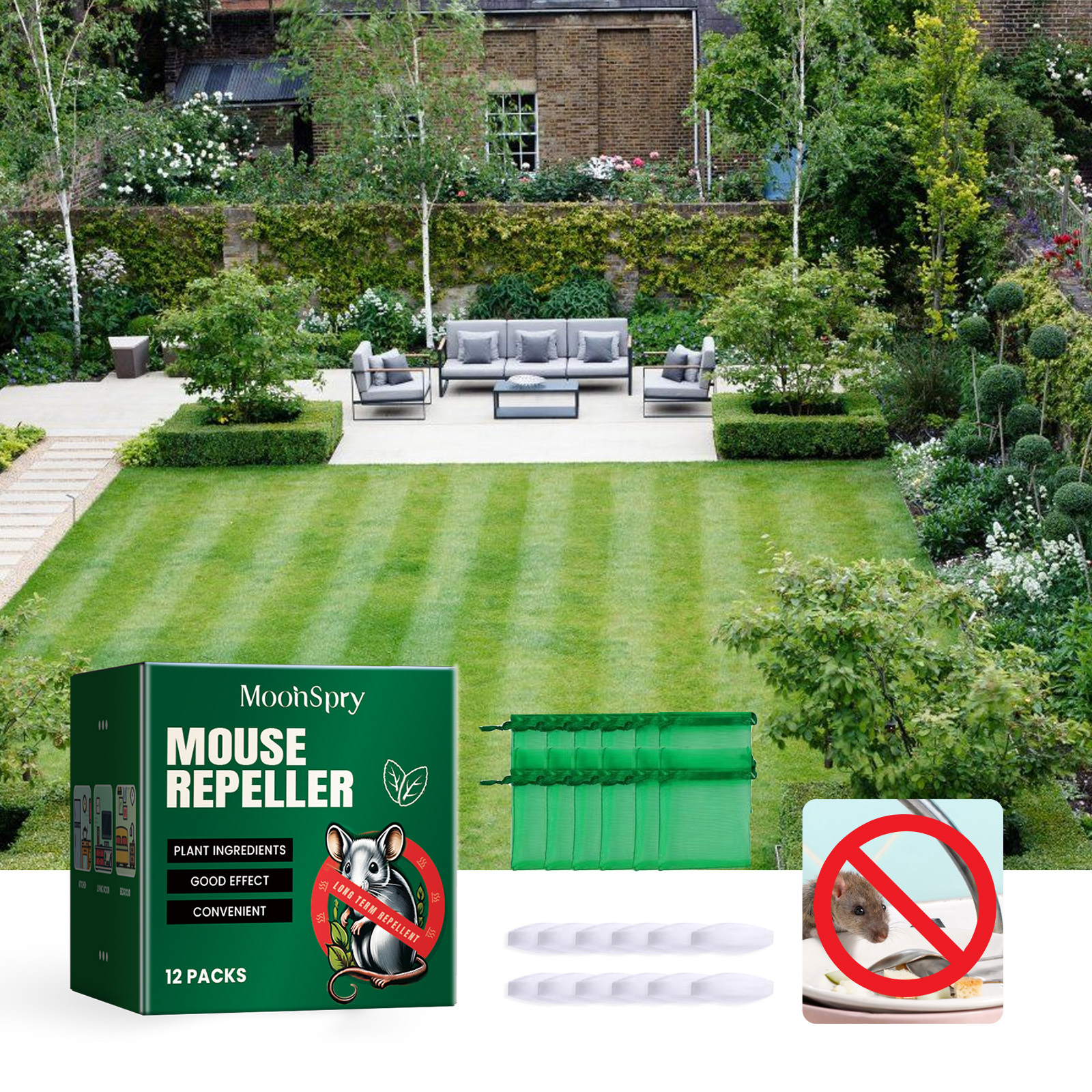 MoonSpry 驱鼠套装 汽车发动机户外家居室内驱鼠避鼠老鼠趋避