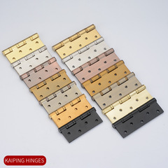 Stainless steel 4-inch 5-inch flat hinges slot-free silent bearing wooden door gate door folding heavy door leaf