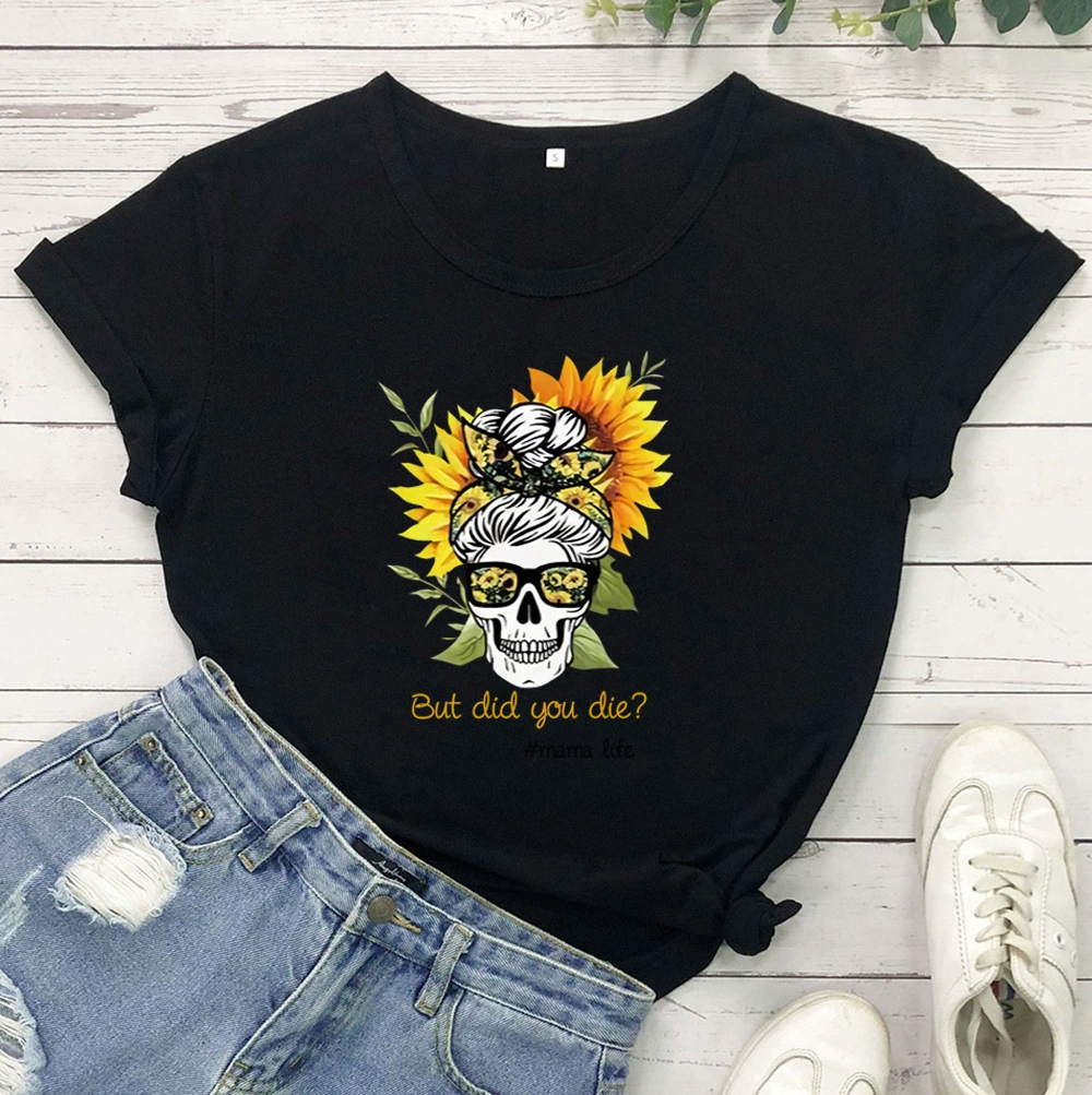 Но разве ты умер? Цветная Футболка с принтом Унисекс Свободная футболка с короткими рукавами