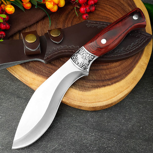 Cross-border Hand Hammer Forging Outdoor Fishing Camping Knife Chopping Knife Meat Cutter Portable Stainless Steel Fruit Knife