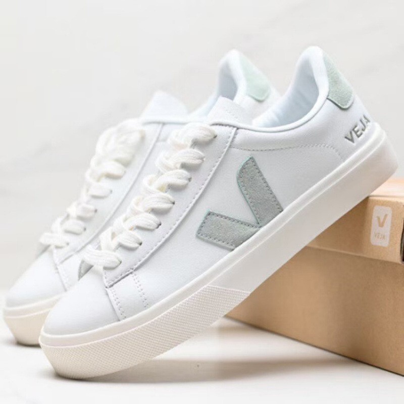 Cross-Border New V-Shaped Shoes Veja Men's and Women's Fashionable Versatile White Shoes Breathable and Comfortable Casual Couple Sports Shoes