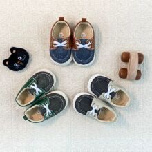 春秋款婴儿学步鞋软底防滑宝宝帆布鞋0-1岁男女童休闲鞋