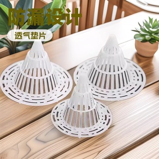 Plastic Orchid Drainage Cover for Flower Pot Bottom Hole Mesh Pad, Succulent Pot Leak-Proof Soil Mesh Pad, Breathable Drainage Mesh