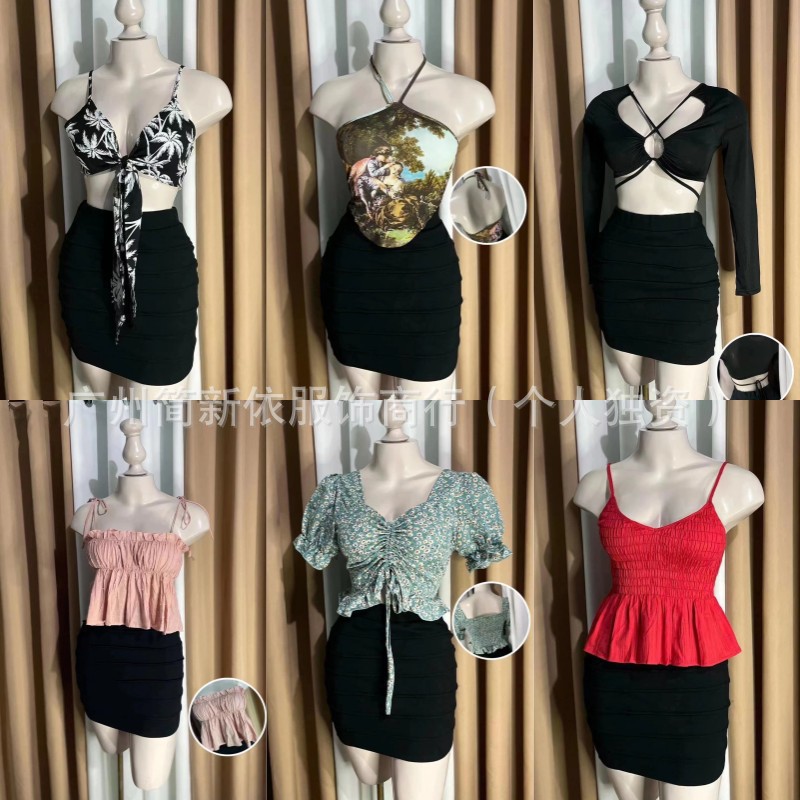 2024 nueva moda rápida transfronteriza marca shein mezcla sexy chica caliente ropa de mujer suministro directo de fábrica Xiyin
