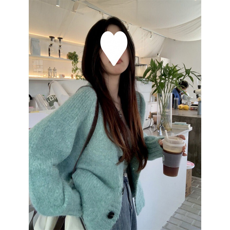 Sweater fashion suit women's autumn and winter New loose lazy knitted cardigan inner strap vest soft glutinous two-piece set