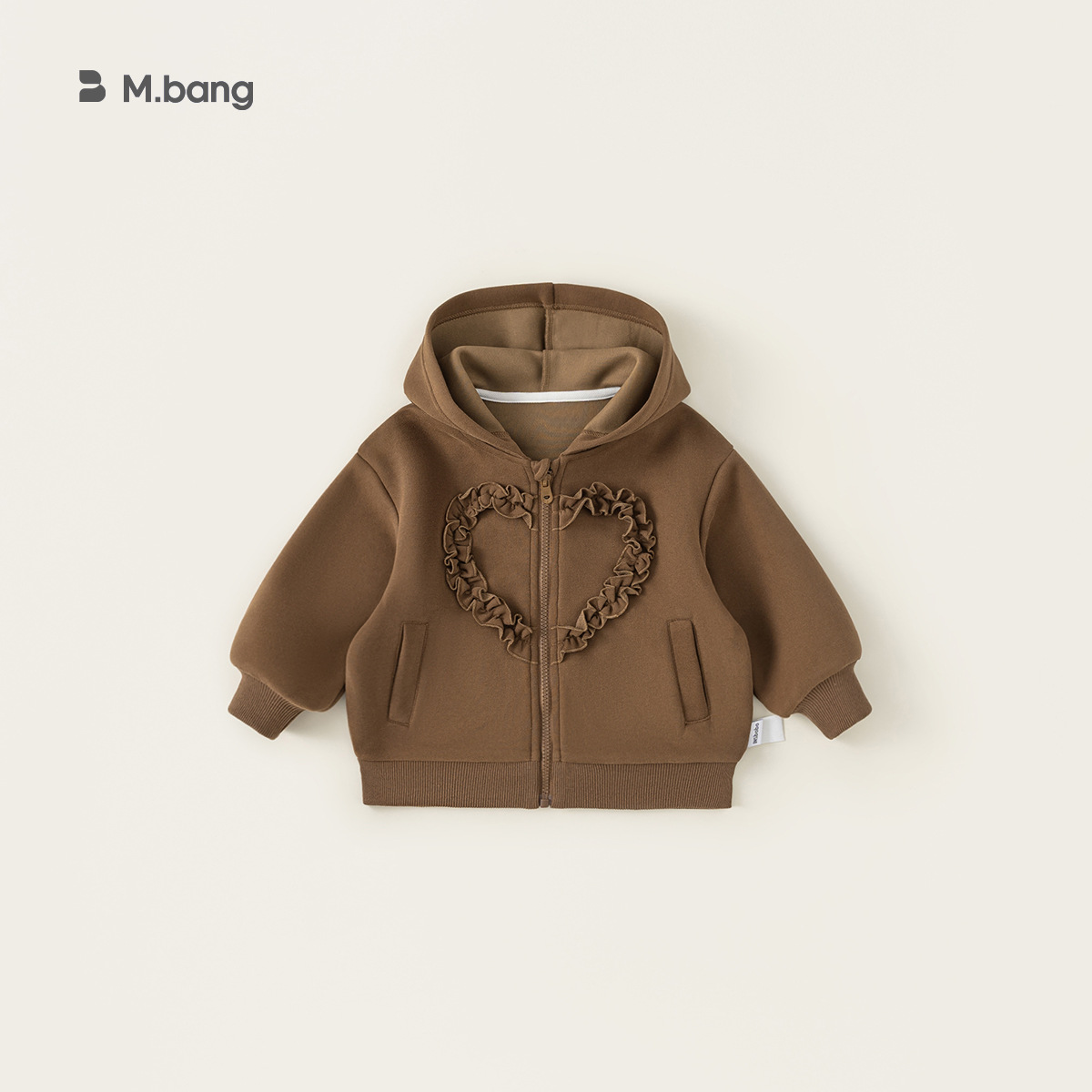 Youbao ropa para niños chaqueta de otoño para niñas 2025 nuevo suéter con cremallera con capucha de amor de encaje para niños QY24056