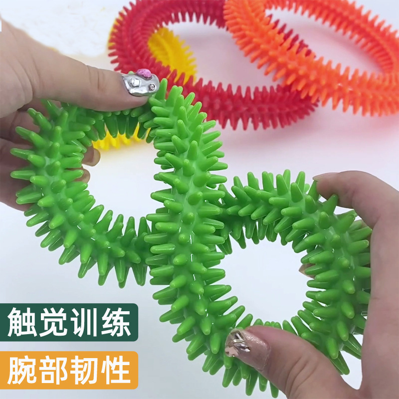 Anillo táctil de entrenamiento sensorial para niños estimulación de la mano torsión anillo táctil juguete aparato sensorial doméstico