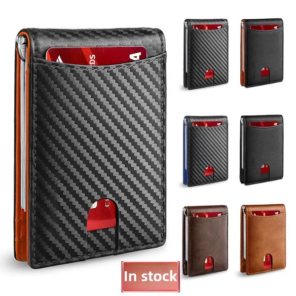 Amazon AliExpress card holder leather multi-function card holder microfiber wear-resistant rfid anti-theft card holder