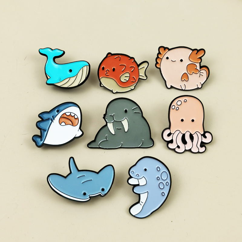 Creative Finding Nemo Alloy Brooch Cute Whale Walrus Versatile Decorative Backpack Clothing Pin Badge Creative Finding Nemo Alloy Brooch Cute Whale Walrus Versatile Decorative Backpack Clothing Pin Badge