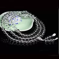 Donghai Crystal Натуральный белый хрустальный браслет 108 бусин Будды Браслет Кристаллический браслет с сертификатом оценки
