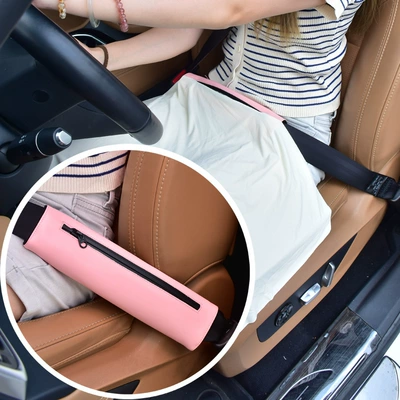 Protection, Cross-Border Multifunctional Car Seatbelt – Sun shade - girly-pink