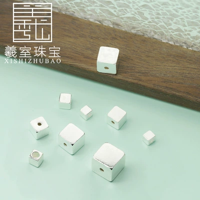 Spacer Beads Glossy Stereo Square Square: Zərgərlik ara hissələri