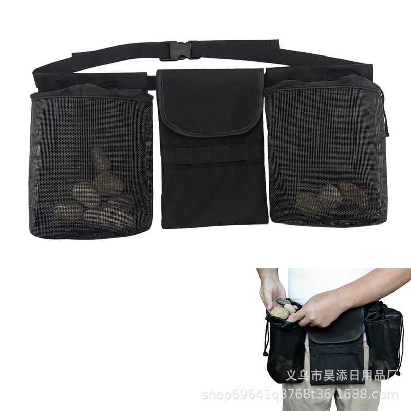 Amazon Hot Selling Rock Collecting Belt Portable Adjustable Suitable for Outdoor Hiking Hunting Belt