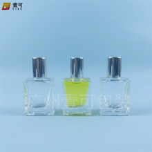 10ml扁方形走珠瓶 透明玻璃瓶 小样香水瓶 滴管瓶 化妆品分装瓶