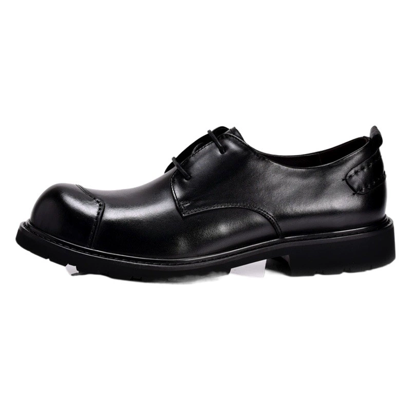 Кожаные туфли с большим носком, кожаная официальная одежда на шнуровке, мужская обувь, деловая повседневная обувь, Мужская Свадебная обувь больших размеров с круглым носком, обувь ручной работы