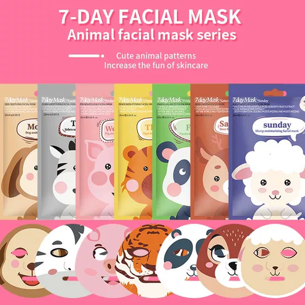 Amazon Cross-Border Cartoon Animal Facial Mask Wholesale All