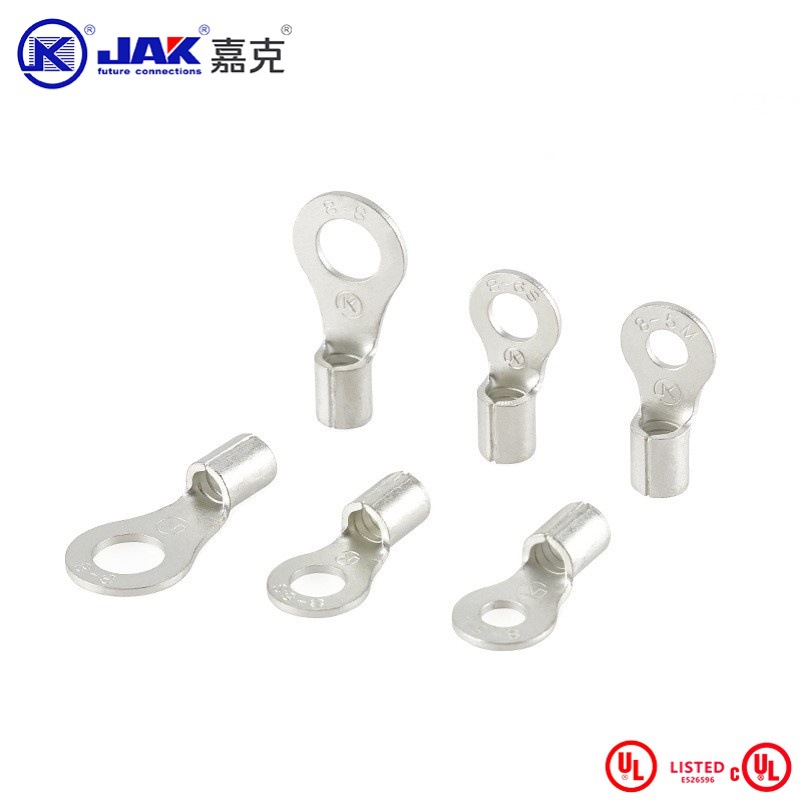 批发RNB圆形冷压接线端子O型压线接头线铜鼻子接线耳圆形端子嘉克