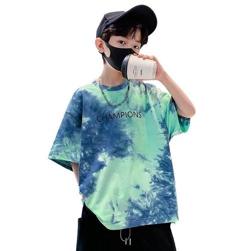 Children's clothing boys summer T-shirt  new medium and large children short-sleeved boys summer half-sleeved fashionable loose tops