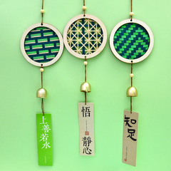 竹製風鈴手作りDIY素材キット 親子で楽しめる鈴飾り 竹工芸品 コミュニティ活動装飾 卸売