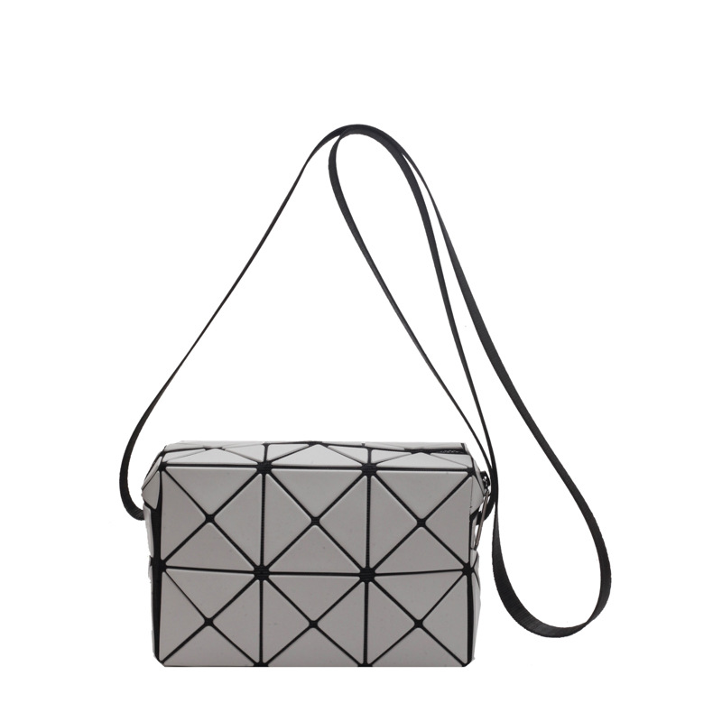2023 nueva moda bolso de hombro bolsa de mensajero versátil de alta calidad Internet celebridad costura geométrica pequeña bolsa cuadrada bolso de las mujeres