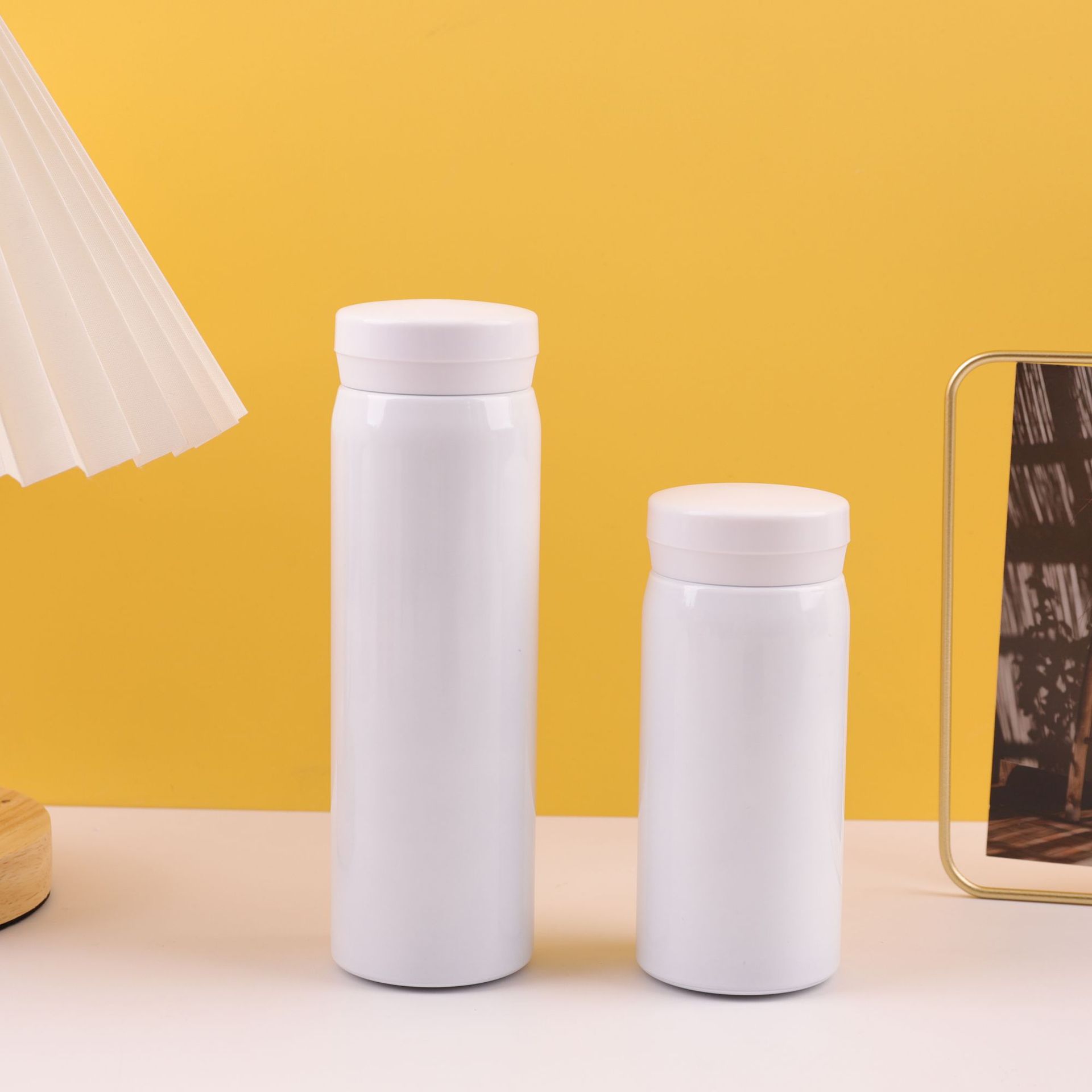 Taza de bolsillo de vacío de acero inoxidable 304 transfronterizo simple taza de agua de estudiante fresco taza de vacío de regalo portátil para el hogar