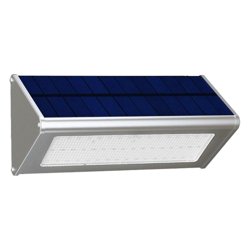 Suministro directo de fábrica lámpara de calle solar 48led aleación de aluminio luz inteligente sentido calle lámpara patio radar inducción lámpara de pared