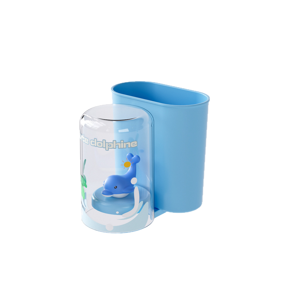 Suport pentru periuțe de dinți cu pahar pentru copii_voghion.com